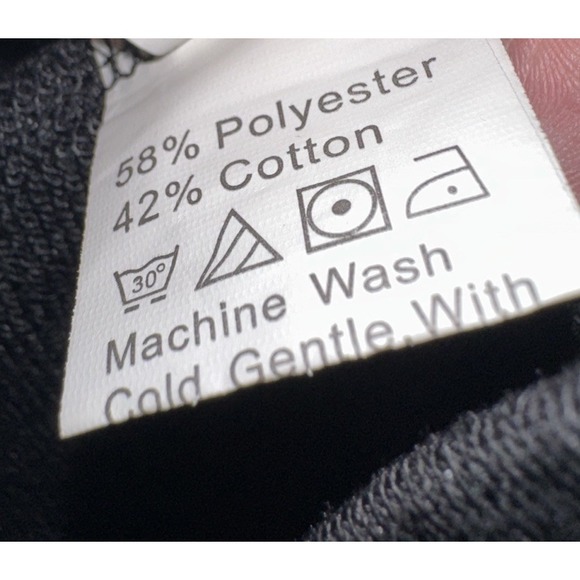 SHEIN Cartoon Smile Hoodie Pullover Faux Flannel Hooded‎ Sweatshirt Sz M GUC - Picture 4 of 6